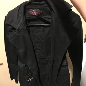 Royal Bones Black Trench Coat
